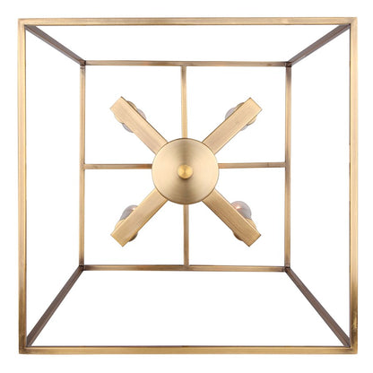Canarm Coco 14in 4-Light Chandelier | Modern Gold Metal | Dining Room & Living Room | 14 x 14 x 23 in | Model ICH1034A04GD14