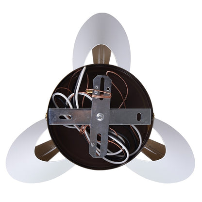 Canarm Daxton 20in 3-Light Chandelier | Contemporary Matte White and Gold Metal | Kitchen Island & Dining Room | Model ICH1146A03WHG