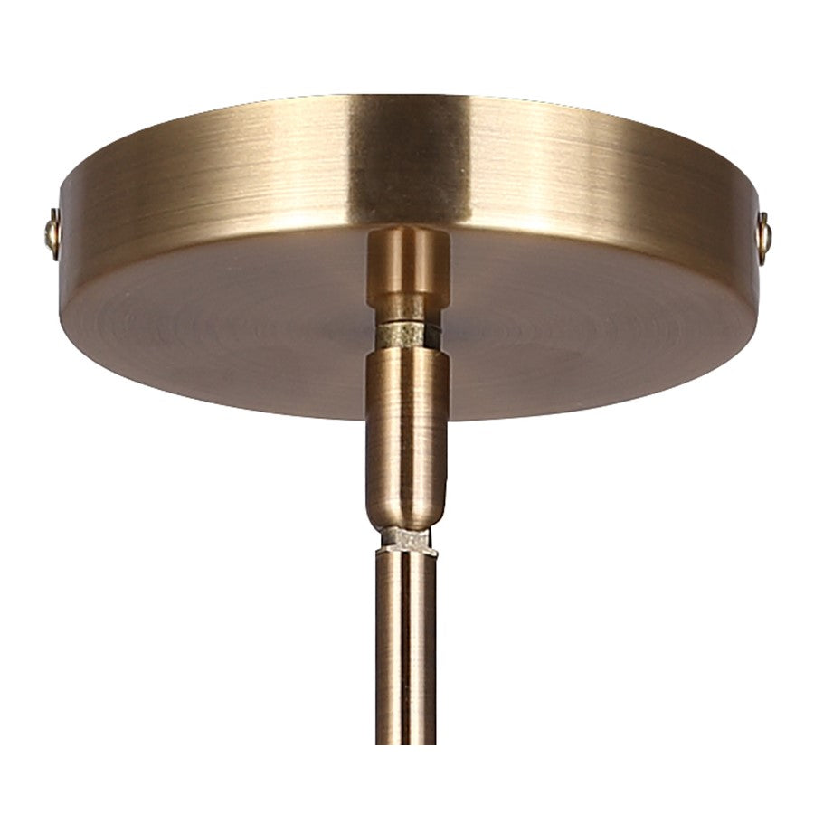 Canarm Daxton 20in 3-Light Chandelier | Contemporary Matte White and Gold Metal | Kitchen Island & Dining Room | Model ICH1146A03WHG