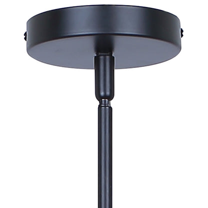 Canarm Benson 16in 3-Light Chandelier | Matte Black and Clear Glass | Kitchen & Dining Room | 16 x 16 x 14 in | Model ICH1205A03BK