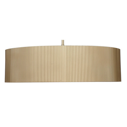 Canarm Scarlett 22in 3-Light Chandelier | Painted Gold and Ribbed Metal Shade | Dining Room & Kitchen Island | 22 x 22 x 15 in | Model ICH1208A03PGD22