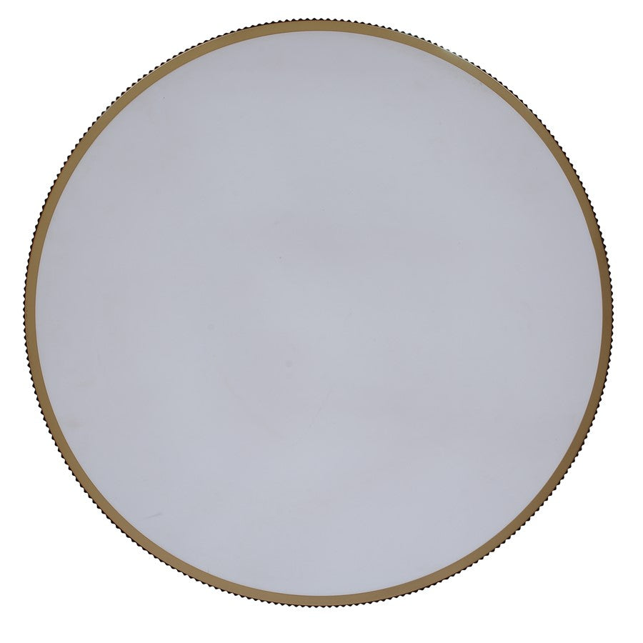 Canarm Scarlett 22in 3-Light Chandelier | Painted Gold and Ribbed Metal Shade | Dining Room & Kitchen Island | 22 x 22 x 15 in | Model ICH1208A03PGD22