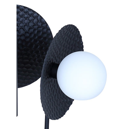 Canarm Mierka 17in 3-Light Chandelier | Matte Black and Opal Glass | Dining Room & Kitchen Island | 17 x 17 x 19 in | Model ICH1209A03BK9