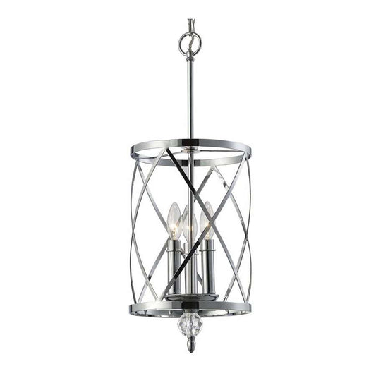 Canarm Vanessa 12in 3-Light Chandelier | Chrome and Crystal | Dining Room & Entryway | 12 x 18 x 12 in | Model ICH172B03CH10