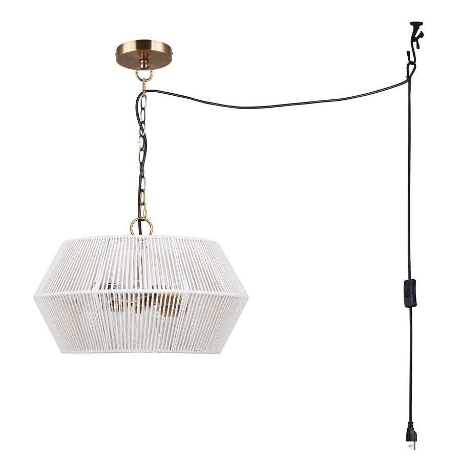 Canarm Ikaria 17.75in 4-Light Chandelier | Modern Gold Steel | Dining Room & Entryway | 17.75 x 17.75 x 11.25 in | Model ICH2110B04GD18
