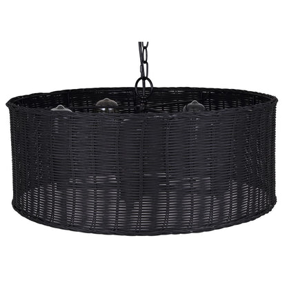 Canarm Granna 23in 5-Light Chandelier | Modern Boho Black Steel | Bedroom & Dining Room | 23 x 23 x 10.5 in | Model ICH2177B05BK23