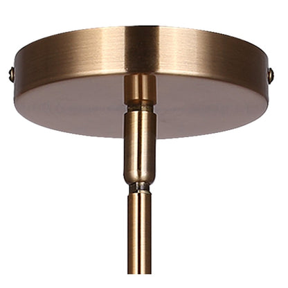 Canarm Mia 18in 3-Light Chandelier | Gold Steel and Natural Rattan Drum Shade | Kitchen Island & Dining Room | Model ICH2207B03GD18