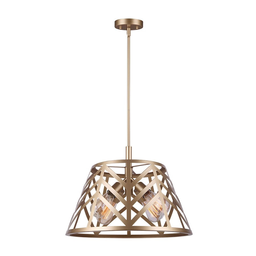 Canarm Maud 19in 4-Light Chandelier | Gold Finish | Dining Room & Living Room | 19 x 19 x 22 in | Model ICH635B04PGD19