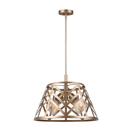 Canarm Maud 19in 4-Light Chandelier | Gold Finish | Dining Room & Living Room | 19 x 19 x 22 in | Model ICH635B04PGD19