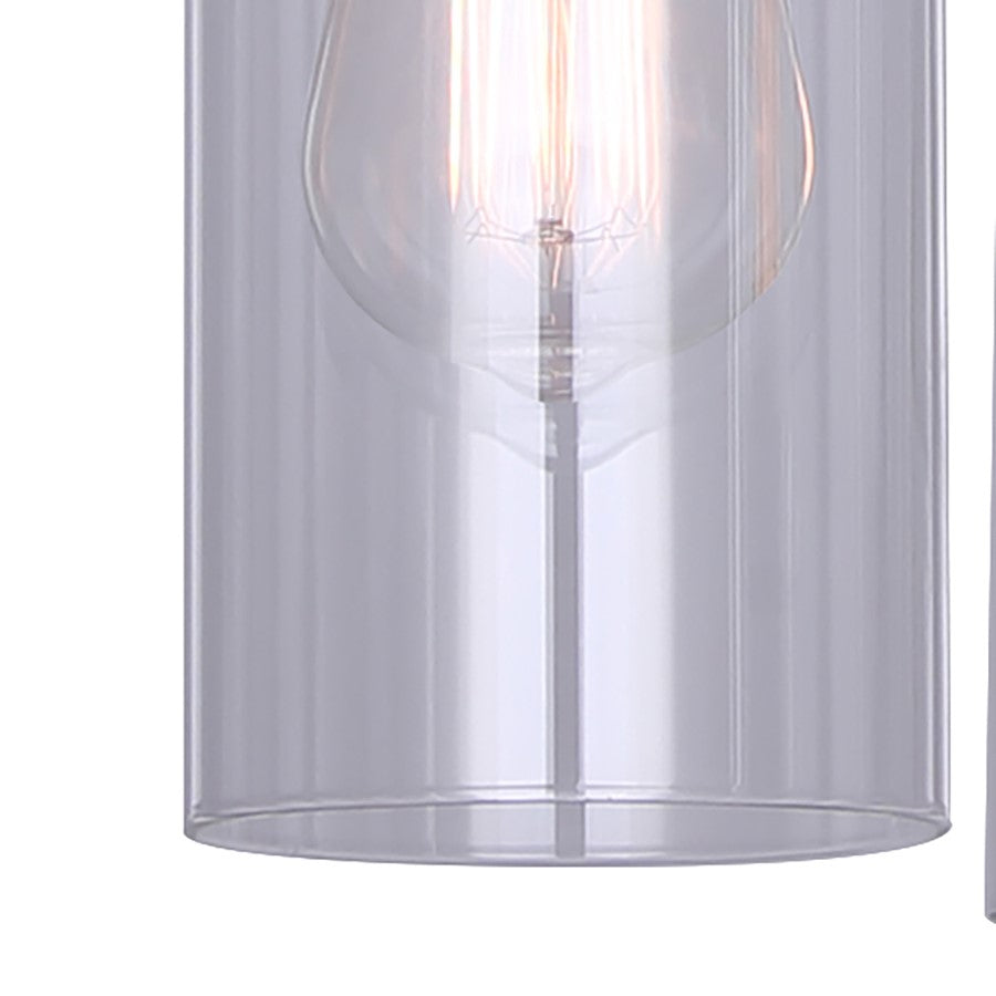 Canarm Jett 34.5in 6-Light Chandelier | Contemporary Gold Metal and Clear Glass | Dining Room & Living Room | Model ICH671B06GD