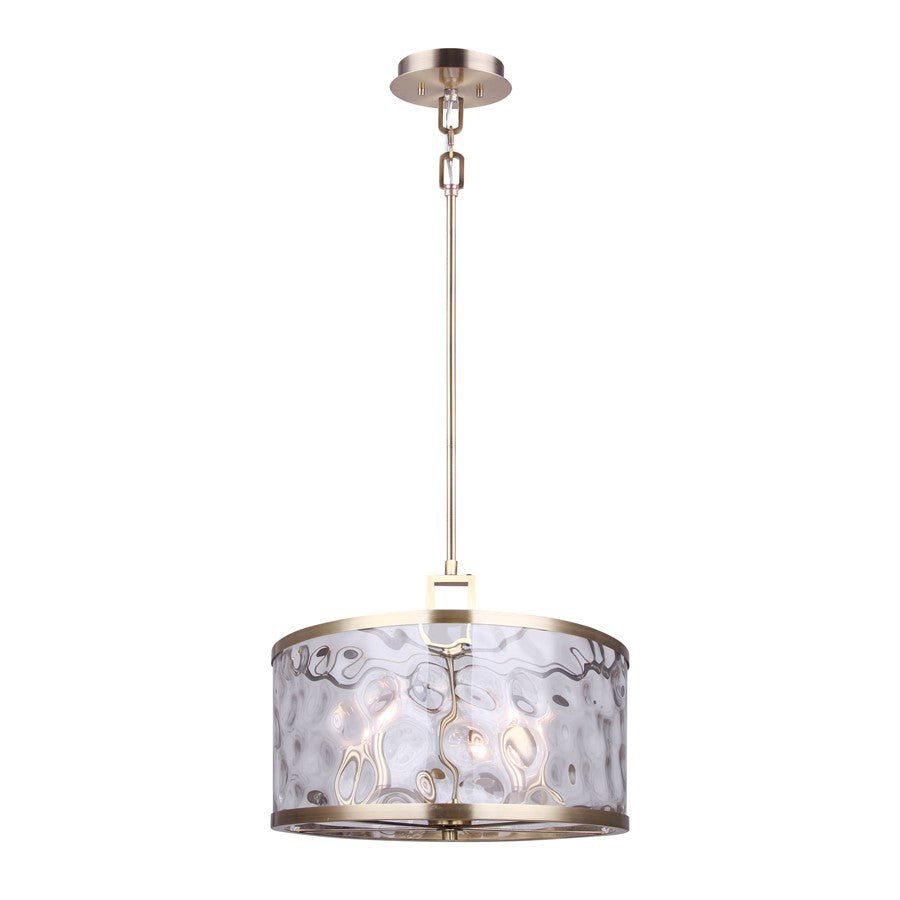 Canarm Frankie 16in 5-Light Chandelier | Modern Gold Metal and Clear Glass | Dining Room & Entryway | 16 x 16 x 18.5 in | Model ICH675B05GD16