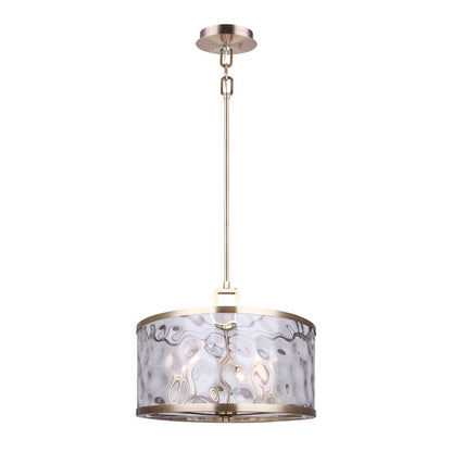 Canarm Frankie 16in 5-Light Chandelier | Modern Gold Metal and Clear Glass | Dining Room & Entryway | 16 x 16 x 18.5 in | Model ICH675B05GD16