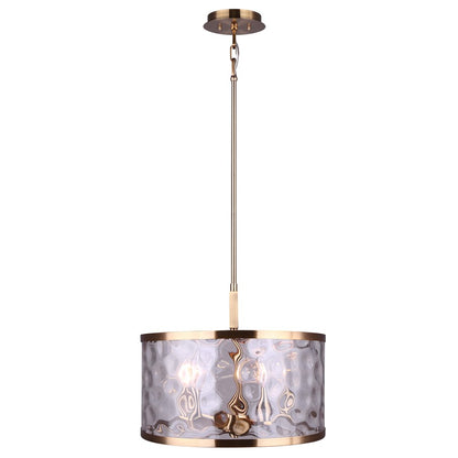 Canarm Frankie 16in 5-Light Chandelier | Modern Gold Metal and Clear Glass | Dining Room & Entryway | 16 x 16 x 18.5 in | Model ICH675B05GD16