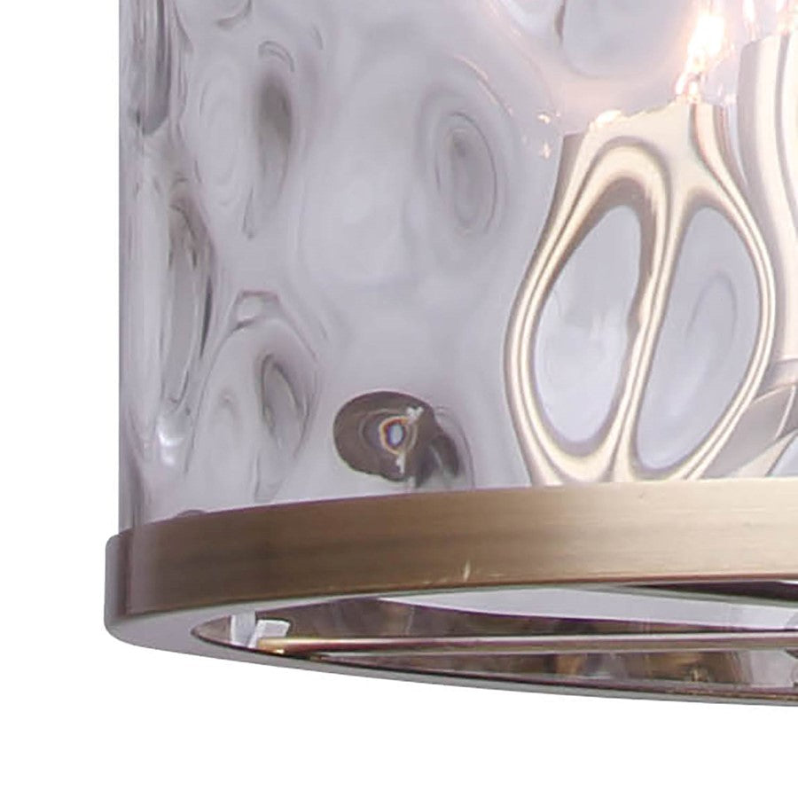 Canarm Frankie 16in 5-Light Chandelier | Modern Gold Metal and Clear Glass | Dining Room & Entryway | 16 x 16 x 18.5 in | Model ICH675B05GD16