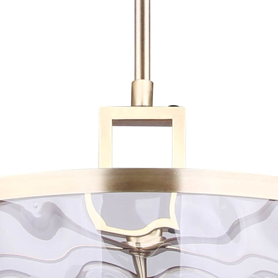 Canarm Frankie 16in 5-Light Chandelier | Modern Gold Metal and Clear Glass | Dining Room & Entryway | 16 x 16 x 18.5 in | Model ICH675B05GD16