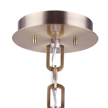 Canarm Frankie 16in 5-Light Chandelier | Modern Gold Metal and Clear Glass | Dining Room & Entryway | 16 x 16 x 18.5 in | Model ICH675B05GD16