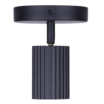 Canarm Rexton 5in 1-Light Track Light | Matte Black Steel | Hallway & Entryway Accent | 5 x 5 x 6 in | Model ICW1119A01BK10
