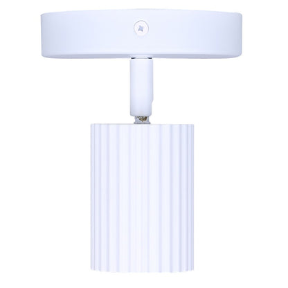 Canarm Rexton 4.75in 1-Light Track Lighting | Matte White Steel | Kitchen & Hallway | 4.75 x 4.75 x 5.75 in | Model ICW1119A01WH10