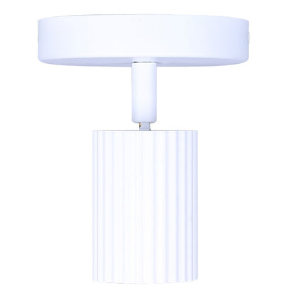 Canarm Rexton 4.75in 1-Light Track Lighting | Matte White Steel | Kitchen & Hallway | 4.75 x 4.75 x 5.75 in | Model ICW1119A01WH10