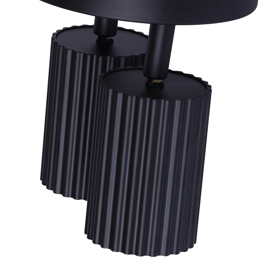 Canarm Rexton 5.5in 2-Light Track Lighting | Matte Black Steel | Hallway & Bedroom | 5.5 x 5 x 5.75 in | Model ICW1119A02BK10