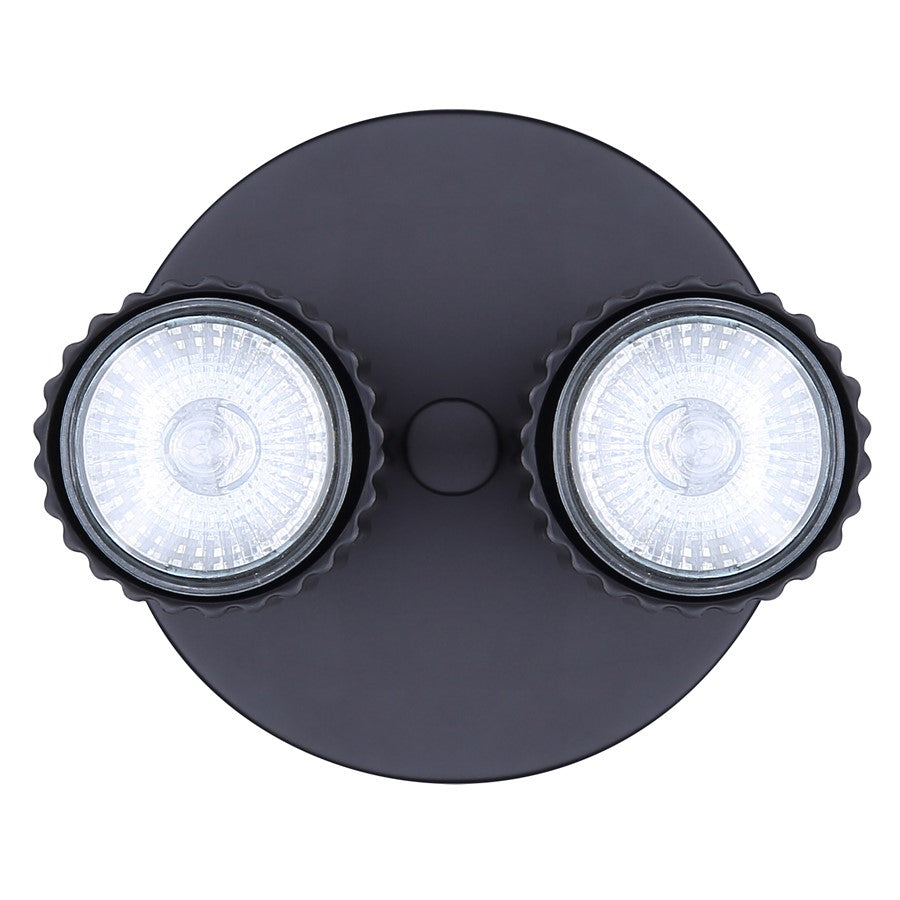 Canarm Rexton 5.5in 2-Light Track Lighting | Matte Black Steel | Hallway & Bedroom | 5.5 x 5 x 5.75 in | Model ICW1119A02BK10