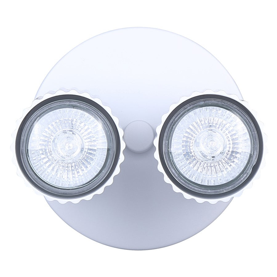 Canarm Rexton 5.5in 2-Light Track Lighting | Matte White Steel | Kitchen & Office | 5.5 x 5 x 5.75 in | Model ICW1119A02WH10