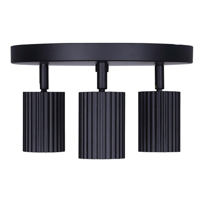 Canarm Rexton 9.8in 3-Light Track Lighting | Matte Black Steel | Living Room & Kitchen | 9.8 x 9.85 x 5.75 in | Model ICW1119A03BK10