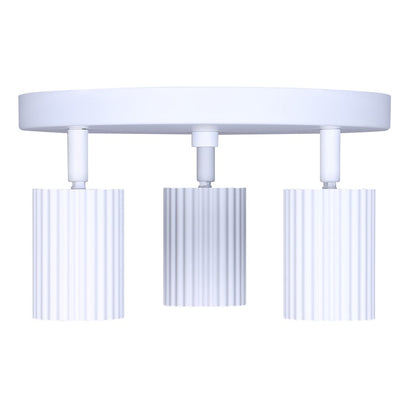 Canarm Rexton 9in 3-Light Track Lighting | Matte White Steel | Kitchen & Hallway Accent | 9.8 x 9.85 x 5.75 in | Model ICW1119A03WH10