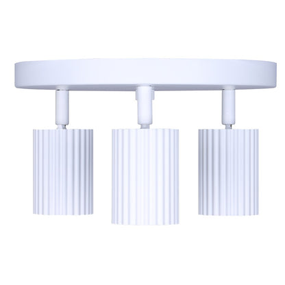 Canarm Rexton 9in 3-Light Track Lighting | Matte White Steel | Kitchen & Hallway Accent | 9.8 x 9.85 x 5.75 in | Model ICW1119A03WH10