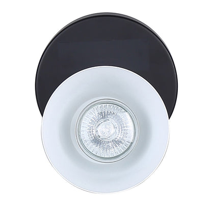 Canarm Radley 5in 1-Light Track Lighting | Matte Black and White Metal | Hallway & Kitchen Accent | 5 x 4 x 6 in | Model ICW1163A01BW10