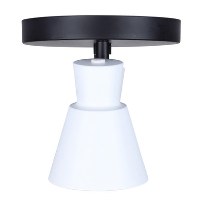 Canarm Radley 10in 2-Light Track Lighting | Matte Black and White Metal | Living Room & Kitchen Accent | 10 x 6 x 6 in | Model ICW1163A02BW10