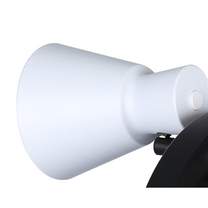 Canarm Radley 14in 3-Light Track Lighting | Matte Black and White Metal | Living Room & Kitchen Accent | 14 x 9 x 6 in | Model ICW1163A03BW10