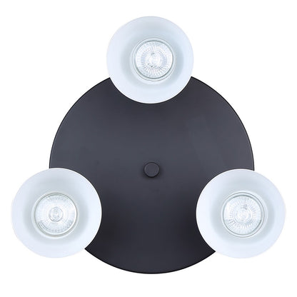 Canarm Radley 14in 3-Light Track Lighting | Matte Black and White Metal | Living Room & Kitchen Accent | 14 x 9 x 6 in | Model ICW1163A03BW10
