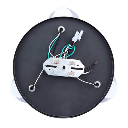Canarm Radley 14in 3-Light Track Lighting | Matte Black and White Metal | Living Room & Kitchen Accent | 14 x 9 x 6 in | Model ICW1163A03BW10