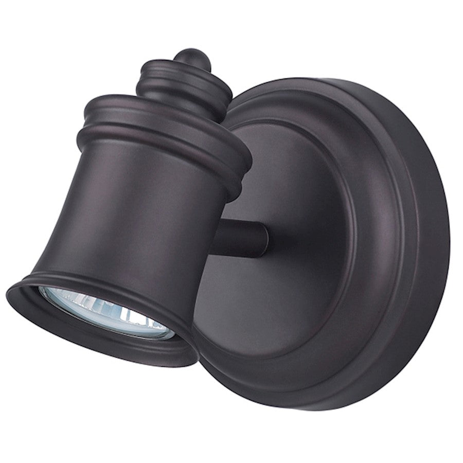 Canarm Taylor 5in 1-Light Flush Mount | Oil Rubbed Bronze Steel | Hallway & Bedroom Ceiling Light | 5 x 5 x 5 in | Model ICW299A01ORB10
