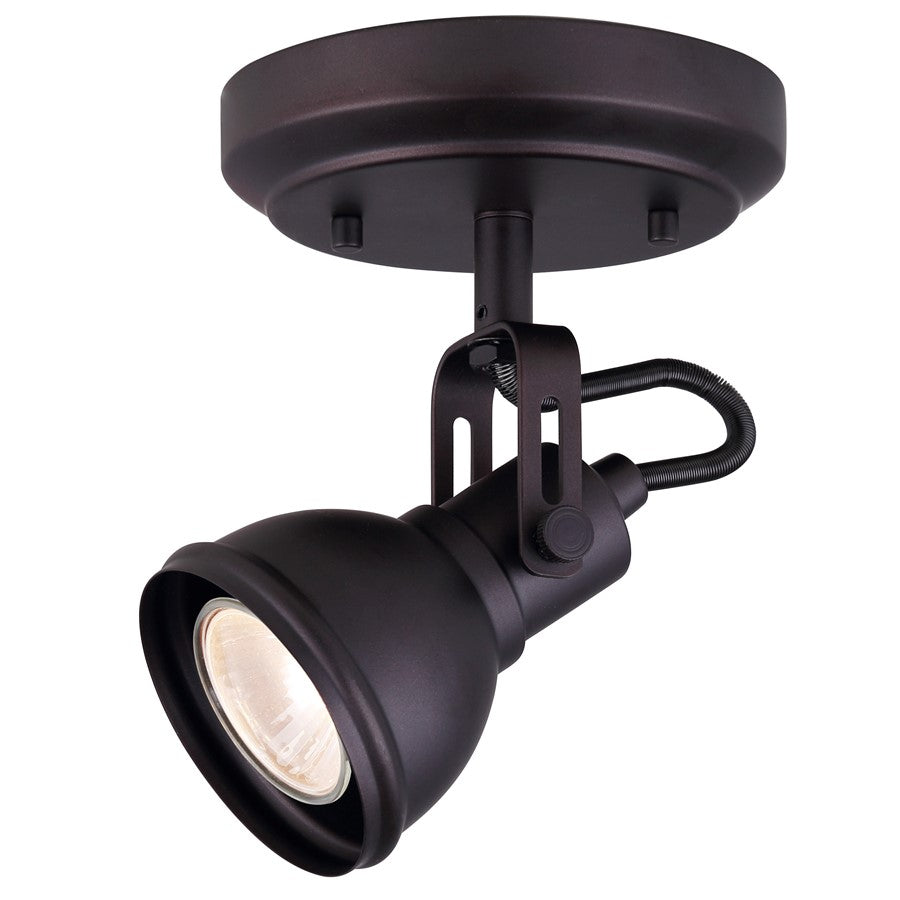 Canarm Polo 1-Light Track Light | Oil Rubbed Bronze Metal | Entryway & Kitchen | 5 x 5 x 7 in | Model ICW622A01ORB10
