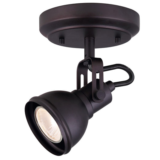 Canarm Polo 1-Light Track Light | Oil Rubbed Bronze Metal | Entryway & Kitchen | 5 x 5 x 7 in | Model ICW622A01ORB10