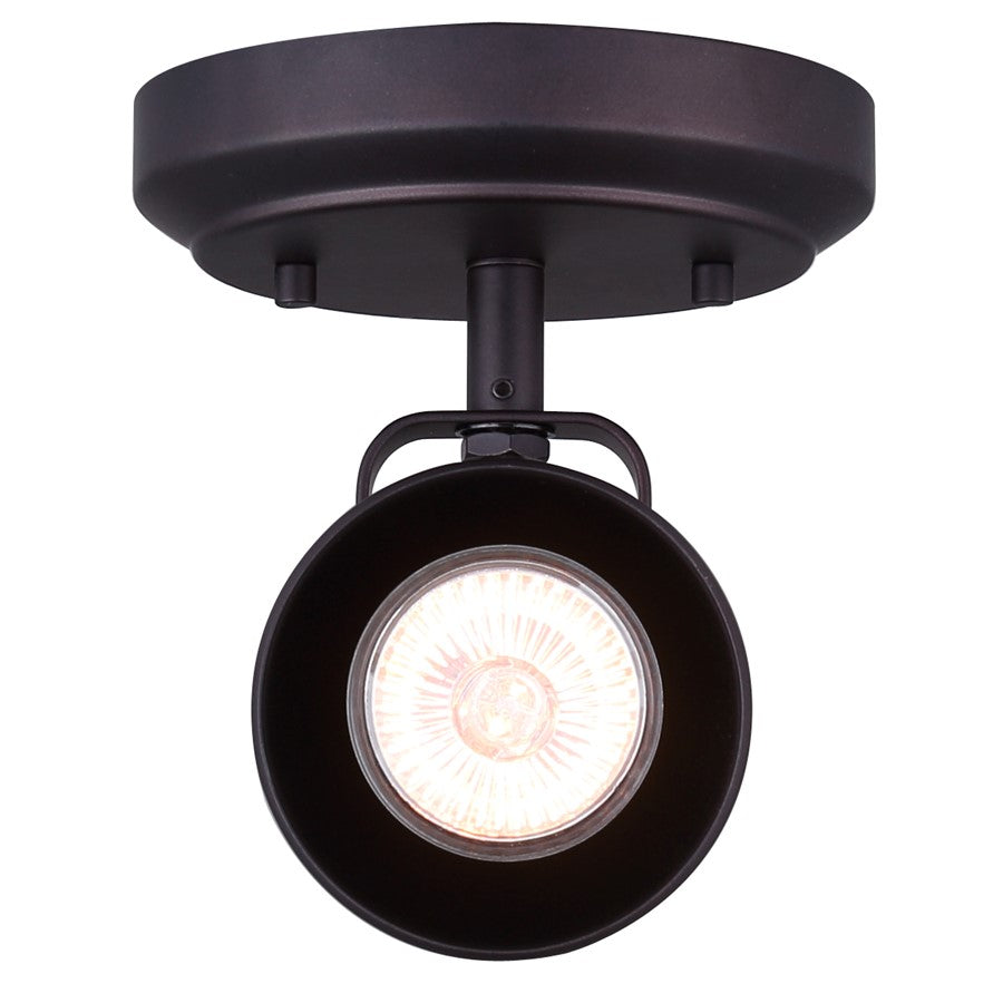Canarm Polo 1-Light Track Light | Oil Rubbed Bronze Metal | Entryway & Kitchen | 5 x 5 x 7 in | Model ICW622A01ORB10
