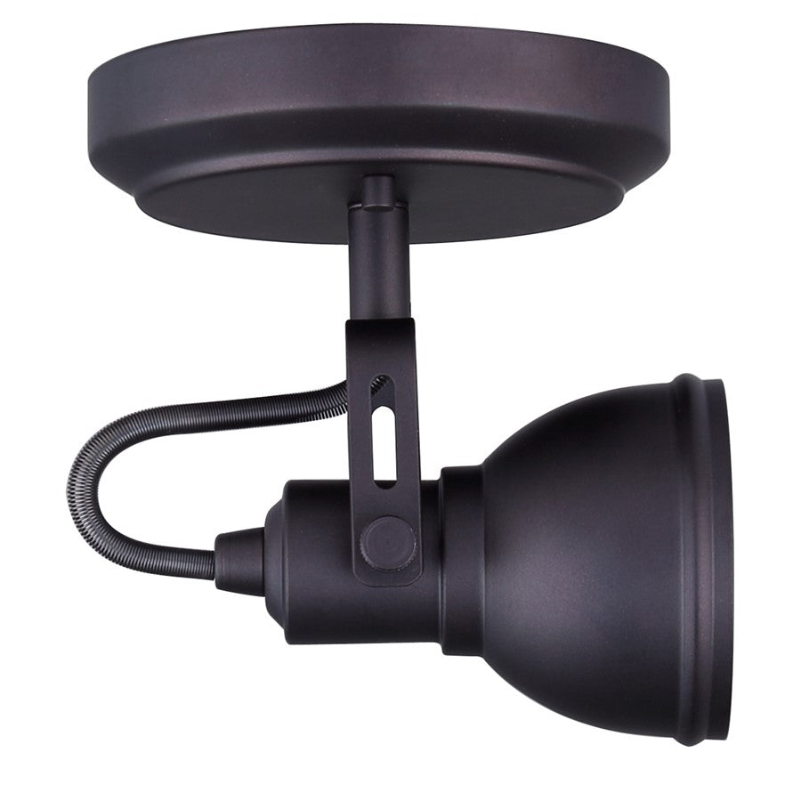 Canarm Polo 1-Light Track Light | Oil Rubbed Bronze Metal | Entryway & Kitchen | 5 x 5 x 7 in | Model ICW622A01ORB10