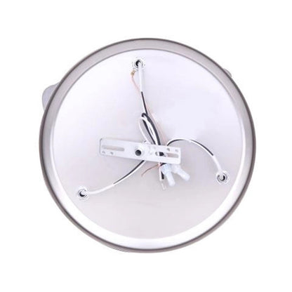 Canarm Jasper 10in 3-Light Flush Mount | Brushed Pewter and White Alabaster Glass | Bedroom & Hallway Ceiling Light | 10 x 10 x 4 in | Model ICW9351