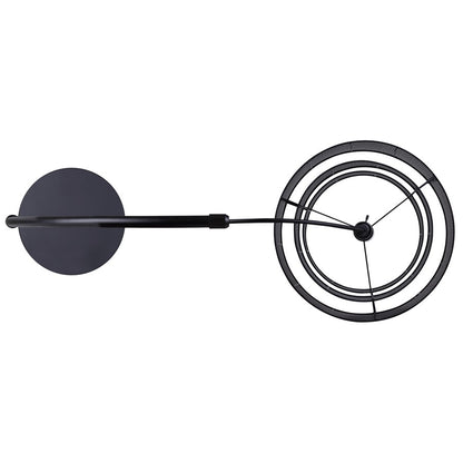 Canarm Bellamy 82in 1-Light Arched Floor Lamp | Mid-Century Matte Black Steel and Black Rattan Shade | Living Room & Bedroom | Model IFL1149A82BK-BPR