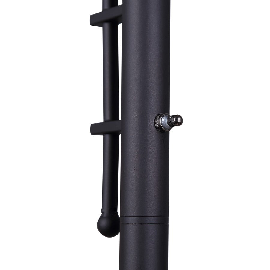 Canarm Eli 72in 2-Light Torchiere Floor Lamp | Oil Rubbed Bronze and Amber Glass Shade | Bedroom & Living Room | Model IFL2123B72ORB