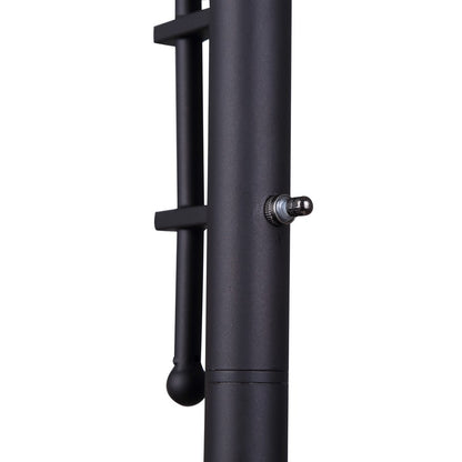 Canarm Eli 72in 2-Light Torchiere Floor Lamp | Oil Rubbed Bronze and Amber Glass Shade | Bedroom & Living Room | Model IFL2123B72ORB
