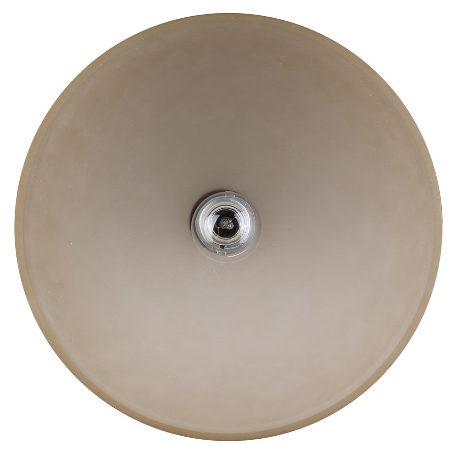 Canarm Eli 72in 2-Light Torchiere Floor Lamp | Oil Rubbed Bronze and Amber Glass Shade | Bedroom & Living Room | Model IFL2123B72ORB