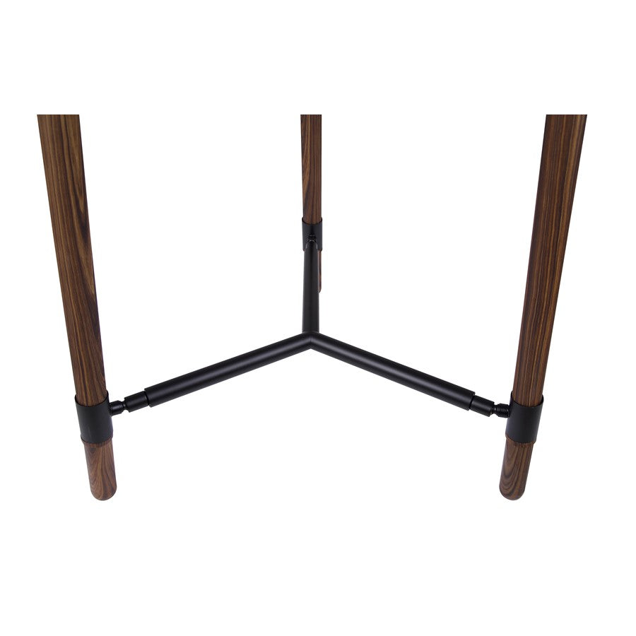 Canarm Cameram 62.5in 1-Light Floor Lamp | Matte Black and Faux Woodgrain Metal with White Fabric Shade | Living Room, Bedroom | Model IFL2126B62BKW