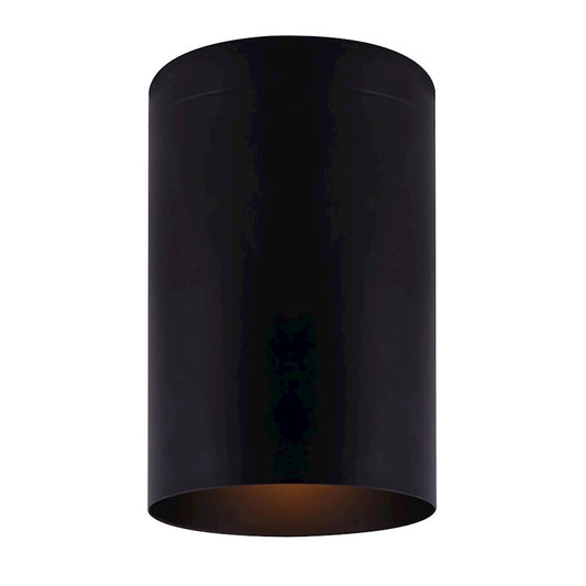 Canarm Agna 4in 1-Light Flush Mount | Matte Black Cylinder | Hallway & Closet Ceiling Light | 4 x 7 in | Model IFM1071A04BK