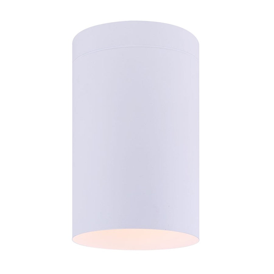 Canarm Agna 4in 1-Light Flush Mount | Matte White Cylinder | Hallway & Closet Ceiling Light | 4 x 7 in | Model IFM1071A04WH