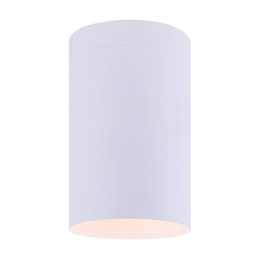 Canarm Agna 4in 1-Light Flush Mount | Matte White Cylinder | Hallway & Closet Ceiling Light | 4 x 7 in | Model IFM1071A04WH