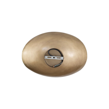 Canarm Maverick 17.75in 1-Light Flush Mount | Antique Brass Iron | Entryway & Hallway | 17.75 x 12.8 x 6.5 in | Model IFM1182A17AB