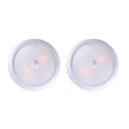 Canarm Madison 11in 1-Light Flush Mount | White and Frosted Glass | Hallway & Bedroom Ceiling Light | 11 x 11 x 4.75 in | Model IFM21111T